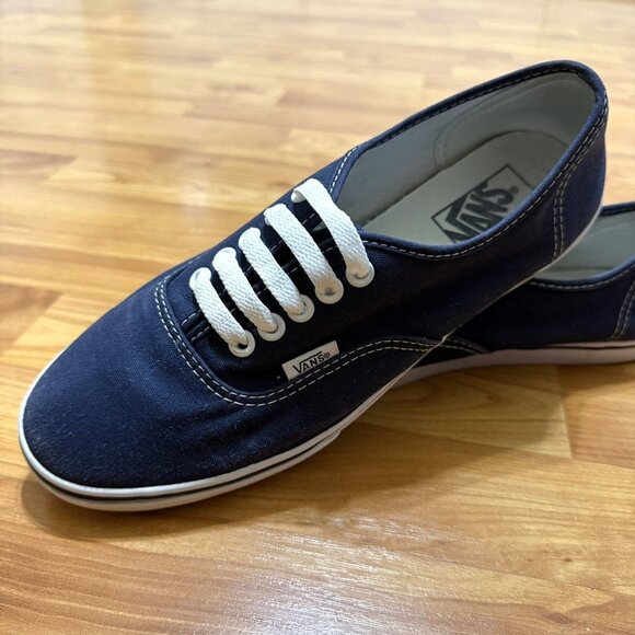 Vans Shoes - Vans Authentic Unisex Navy Canvas Shoes Mens 7 Womens 8.5 Sneakers Sanitized